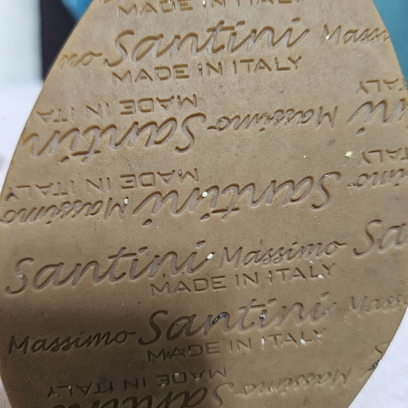 Italian Wedge Sandals. Cork Imitatation - Picture 4 of 7